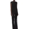ABITO RICK OWENS CONCORDIANS NOUVEAU FW25 IN JERSEY DI LANA TRASPARENTE NERO. RP02E4574JWR-09