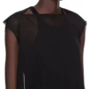 ABITO RICK OWENS CONCORDIANS NOUVEAU FW25 IN JERSEY DI LANA TRASPARENTE NERO. RP02E4574JWR-09