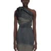 ABITO RICK OWENS FW25 CONCORDIANS TWIST IN DENIM ELASTICIZZATO DRKDUST DEGRADE SLUB. RP02E4521SDKDEG-78D