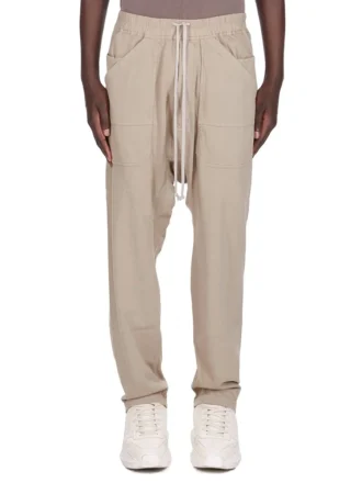 DRKSHDW FW25 CONCORDIANS CLASSIC CARGO CON COULISSE IN JERSEY PESANTE COMPATTO DIRTY PEARL DU02E7370RIG-88