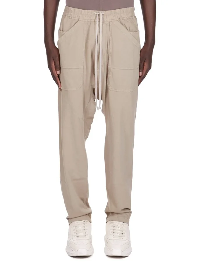 DRKSHDW FW25 CONCORDIANS CLASSIC CARGO CON COULISSE IN JERSEY PESANTE COMPATTO DIRTY PEARL DU02E7370RIG-88