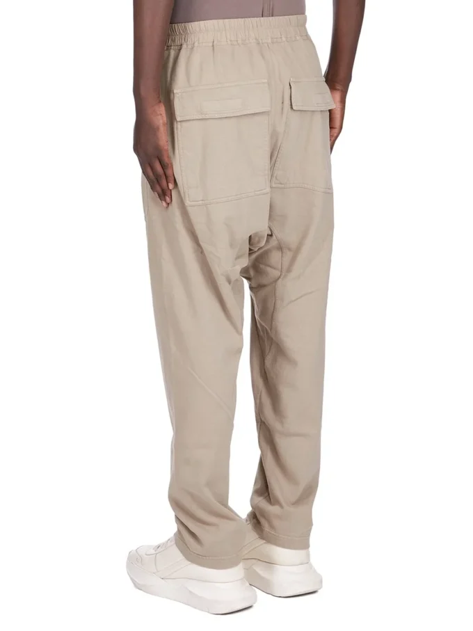 DRKSHDW FW25 CONCORDIANS CLASSIC CARGO CON COULISSE IN JERSEY PESANTE COMPATTO DIRTY PEARL DU02E7370RIG-88