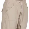 DRKSHDW FW25 CONCORDIANS CLASSIC CARGO CON COULISSE IN JERSEY PESANTE COMPATTO DIRTY PEARL DU02E7370RIG-88