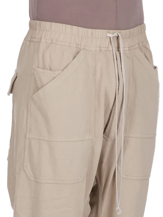 DRKSHDW FW25 CONCORDIANS CLASSIC CARGO CON COULISSE IN JERSEY PESANTE COMPATTO DIRTY PEARL DU02E7370RIG-88