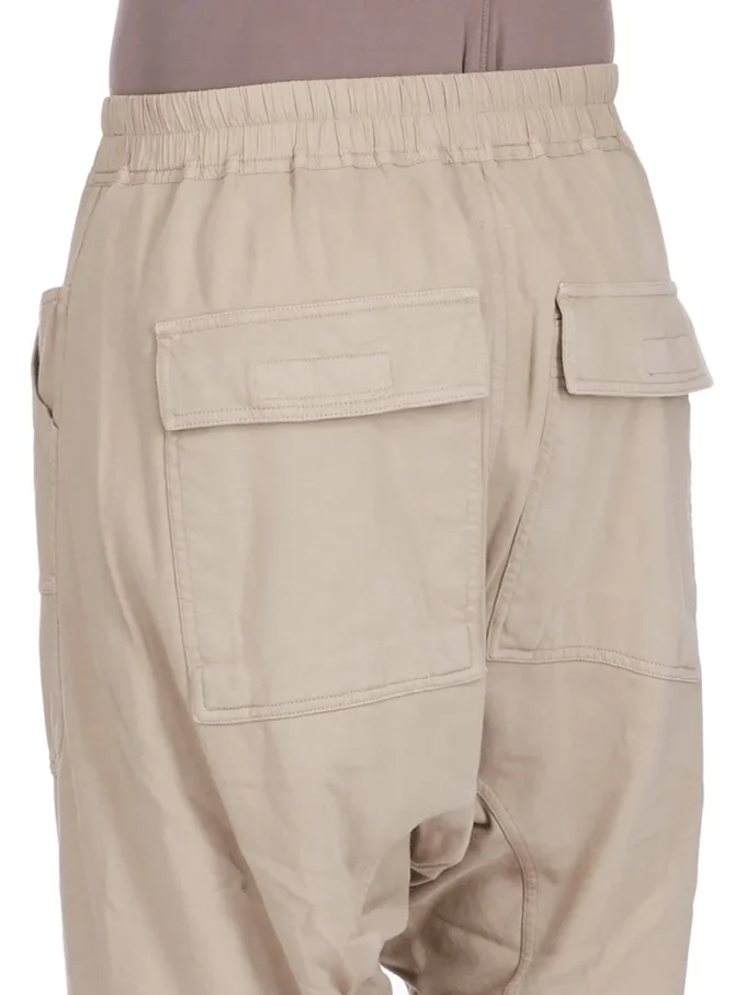 DRKSHDW FW25 CONCORDIANS CLASSIC CARGO CON COULISSE IN JERSEY PESANTE COMPATTO DIRTY PEARL DU02E7370RIG-88