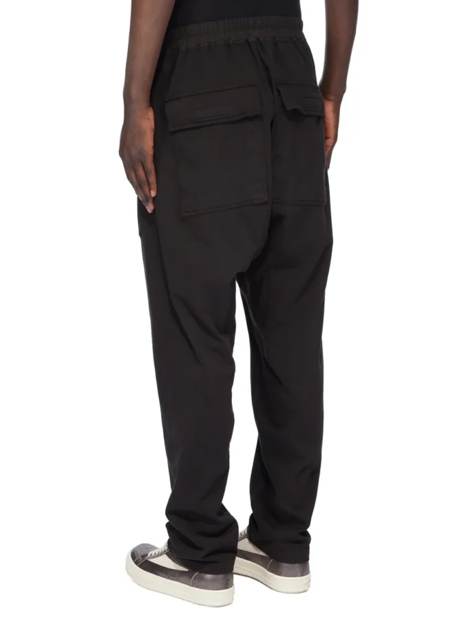 DRKSHDW FW25 CONCORDIANS CLASSIC CARGO CON COULISSE IN JERSEY PESANTE COMPATTO NERO DU02E7370RIG-09