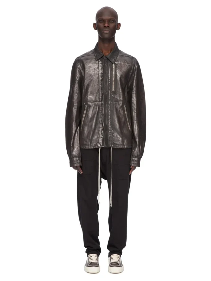 DRKSHDW FW25 CONCORDIANS CLASSIC CARGO CON COULISSE IN JERSEY PESANTE COMPATTO NERO DU02E7370RIG-09