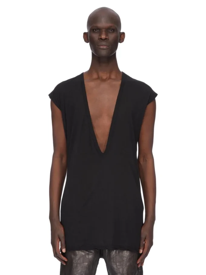 DRKSHDW FW25 CONCORDIANS DYLAN T IN JERSEY DI GARZA DI COTONE NERO DU02E7157BH-09
