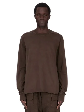 DRKSHDW FW25 CONCORDIANS FELPA GIROCOLLO IN JERSEY PESANTE COMPATTO DARK DUST. DU02E7279RIGP-78