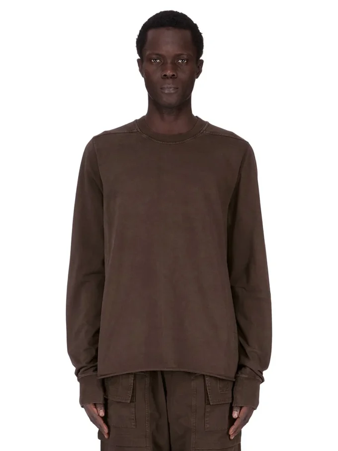 DRKSHDW FW25 CONCORDIANS FELPA GIROCOLLO IN JERSEY PESANTE COMPATTO DARK DUST. DU02E7279RIGP-78