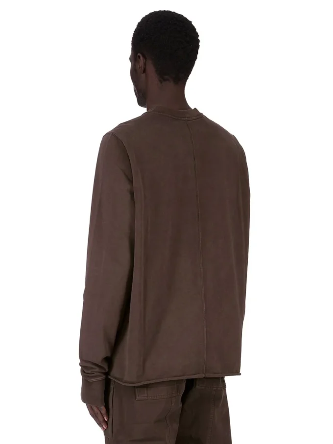 DRKSHDW FW25 CONCORDIANS FELPA GIROCOLLO IN JERSEY PESANTE COMPATTO DARK DUST. DU02E7279RIGP-78
