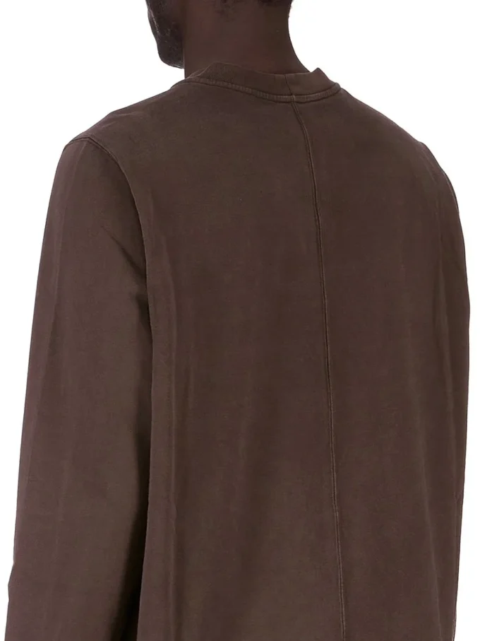 DRKSHDW FW25 CONCORDIANS FELPA GIROCOLLO IN JERSEY PESANTE COMPATTO DARK DUST. DU02E7279RIGP-78