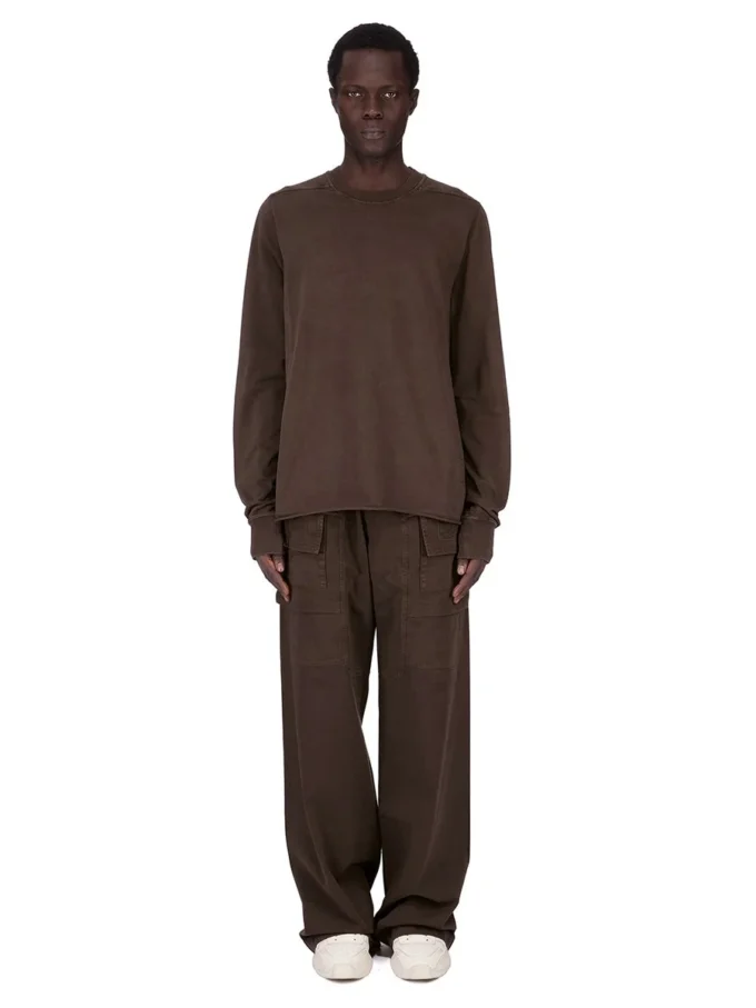 DRKSHDW FW25 CONCORDIANS FELPA GIROCOLLO IN JERSEY PESANTE COMPATTO DARK DUST. DU02E7279RIGP-78