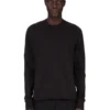DRKSHDW FW25 CONCORDIANS FELPA GIROCOLLO IN JERSEY PESANTE COMPATTO NERO. DU02E7279RIGP-09