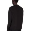 DRKSHDW FW25 CONCORDIANS FELPA GIROCOLLO IN JERSEY PESANTE COMPATTO NERO. DU02E7279RIGP-09
