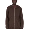 DRKSHDW FW25 CONCORDIANS JUMBO GIMP HOODIE IN FELPA DARK DUST SLUB DU02E7283FSL-78