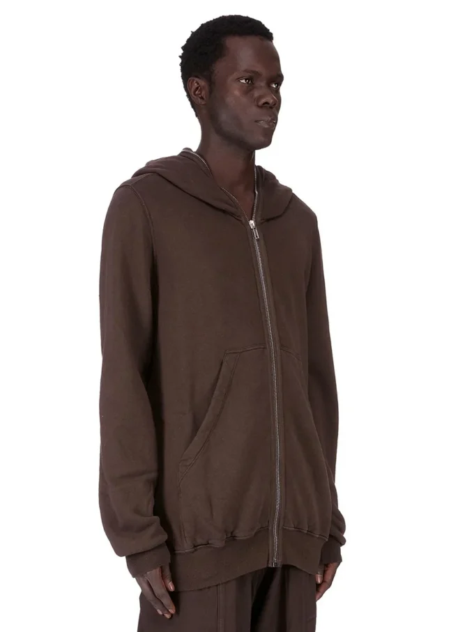 DRKSHDW FW25 CONCORDIANS JUMBO GIMP HOODIE IN FELPA DARK DUST SLUB DU02E7283FSL-78