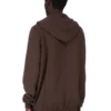 DRKSHDW FW25 CONCORDIANS JUMBO GIMP HOODIE IN FELPA DARK DUST SLUB DU02E7283FSL-78