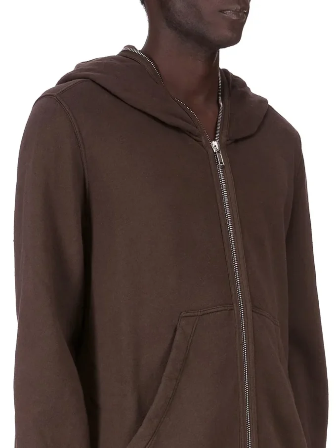 DRKSHDW FW25 CONCORDIANS JUMBO GIMP HOODIE IN FELPA DARK DUST SLUB DU02E7283FSL-78