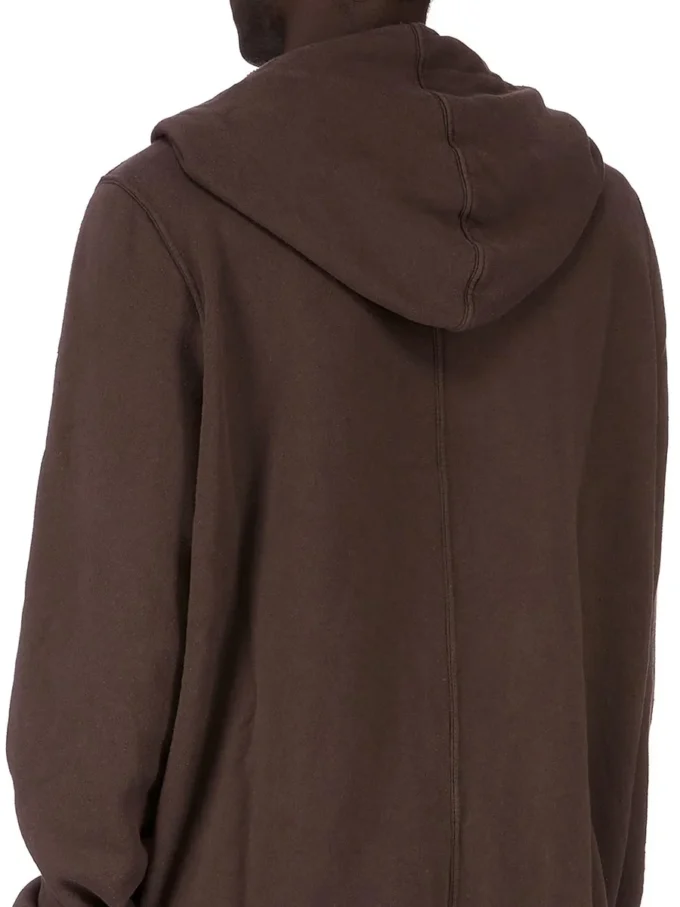 DRKSHDW FW25 CONCORDIANS JUMBO GIMP HOODIE IN FELPA DARK DUST SLUB DU02E7283FSL-78