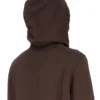 DRKSHDW FW25 CONCORDIANS JUMBO GIMP HOODIE IN FELPA DARK DUST SLUB DU02E7283FSL-78