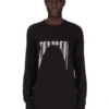 DRKSHDW FW25 CONCORDIANS LEVEL LS T IN JERSEY DI COTONE DI MEDIO PESO NERO DU02E7260RNEP4-0908