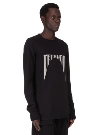 DRKSHDW FW25 CONCORDIANS LEVEL LS T IN JERSEY DI COTONE DI MEDIO PESO NERO DU02E7260RNEP4-0908