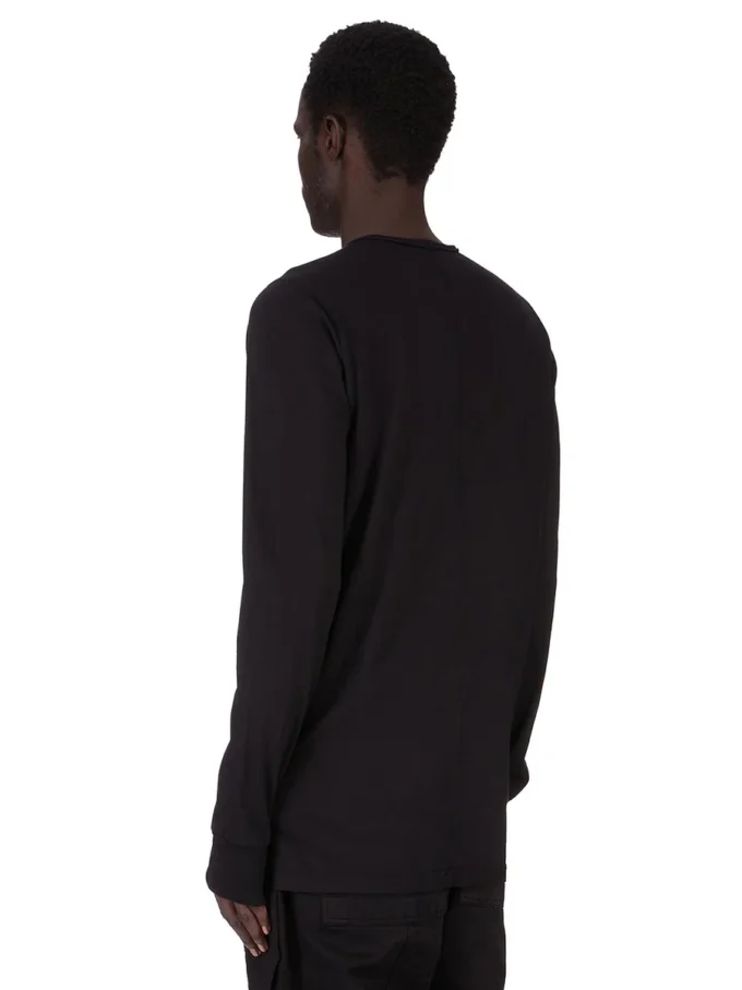 DRKSHDW FW25 CONCORDIANS LEVEL LS T IN JERSEY DI COTONE DI MEDIO PESO NERO DU02E7260RNEP4-0908