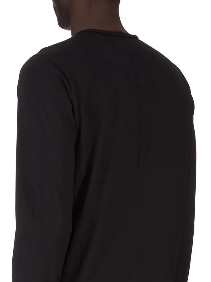 DRKSHDW FW25 CONCORDIANS LEVEL LS T IN JERSEY DI COTONE DI MEDIO PESO NERO DU02E7260RNEP4-0908