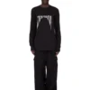 DRKSHDW FW25 CONCORDIANS LEVEL LS T IN JERSEY DI COTONE DI MEDIO PESO NERO DU02E7260RNEP4-0908