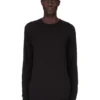 DRKSHDW FW25 CONCORDIANS LEVEL T IN JERSEY DI GARZA DI COTONE NERO DU02E7260BH-09