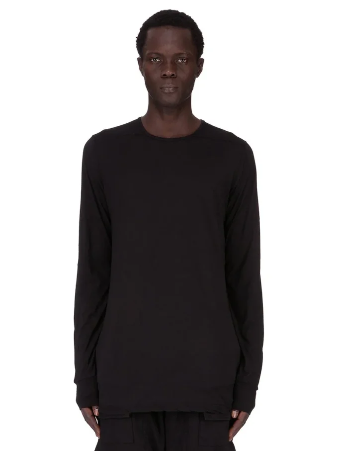 DRKSHDW FW25 CONCORDIANS LEVEL T IN JERSEY DI GARZA DI COTONE NERO DU02E7260BH-09