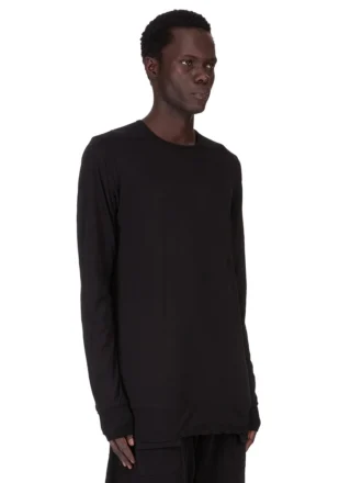 DRKSHDW FW25 CONCORDIANS LEVEL T IN JERSEY DI GARZA DI COTONE NERO DU02E7260BH-09