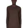 DRKSHDW FW25 CONCORDIANS LS LEVEL T IN JERSEY DI GARZA DI COTONE DARK DUST DU02E7260BH-78