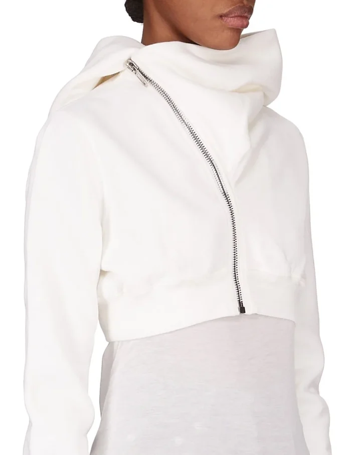 DRKSHDW FW25 CONCORDIANS MICRO MOUNTAIN HOODIE IN MILK FELPA PESANTE FURKA DS02E7237F-11
