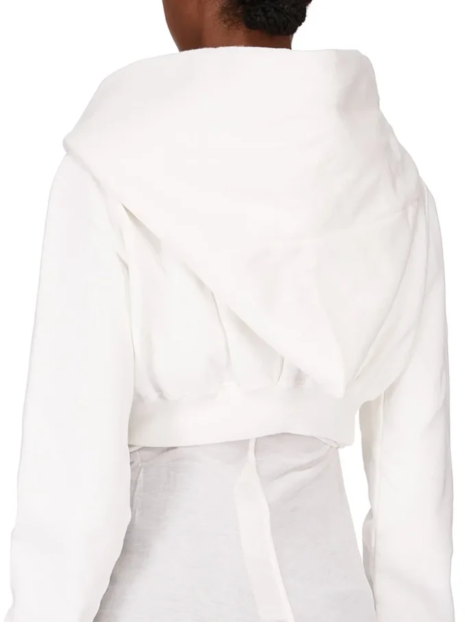 DRKSHDW FW25 CONCORDIANS MICRO MOUNTAIN HOODIE IN MILK FELPA PESANTE FURKA DS02E7237F-11