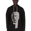 DRKSHDW FW25 CONCORDIANS PETER HOODIE NERO/PERLA FELPA PESANTE FURKA DU02E7280FEP1P-0908