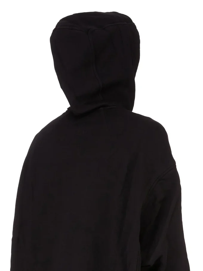 DRKSHDW FW25 CONCORDIANS PETER HOODIE NERO/PERLA FELPA PESANTE FURKA DU02E7280FEP1P-0908