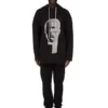 DRKSHDW FW25 CONCORDIANS PETER HOODIE NERO/PERLA FELPA PESANTE FURKA DU02E7280FEP1P-0908