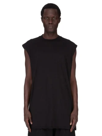 DRKSHDW FW25 CONCORDIANS TARP T IN JERSEY DI GARZA DI COTONE NERO DU02E7158BH-09