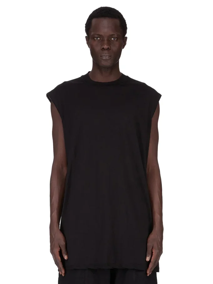 DRKSHDW FW25 CONCORDIANS TARP T IN JERSEY DI GARZA DI COTONE NERO DU02E7158BH-09