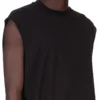 DRKSHDW FW25 CONCORDIANS TARP T IN JERSEY DI GARZA DI COTONE NERO DU02E7158BH-09