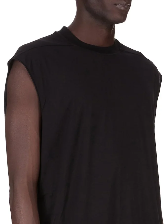 DRKSHDW FW25 CONCORDIANS TARP T IN JERSEY DI GARZA DI COTONE NERO DU02E7158BH-09