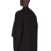 DRKSHDW FW25 CONCORDIANS TOMMY HUSTLER FELPA IN JERSEY DOPPIO SPAZZOLATO NERO DU02E7266JDB-09