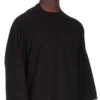 DRKSHDW FW25 CONCORDIANS TOMMY HUSTLER FELPA IN JERSEY DOPPIO SPAZZOLATO NERO DU02E7266JDB-09