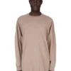 DRKSHDW FW25 CONCORDIANS TOMMY LS SWEAT IN JERSEY DOPPIO SPAZZOLATO DIRTY PEARL DU02E7292JDBP-88