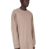 DRKSHDW FW25 CONCORDIANS TOMMY LS SWEAT IN JERSEY DOPPIO SPAZZOLATO DIRTY PEARL DU02E7292JDBP-88