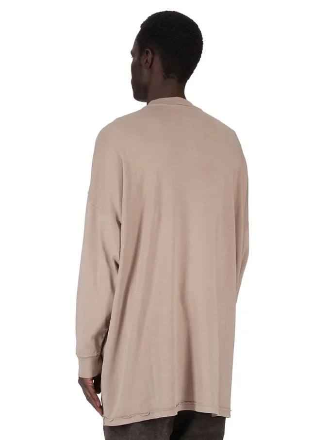 DRKSHDW FW25 CONCORDIANS TOMMY LS SWEAT IN JERSEY DOPPIO SPAZZOLATO DIRTY PEARL DU02E7292JDBP-88