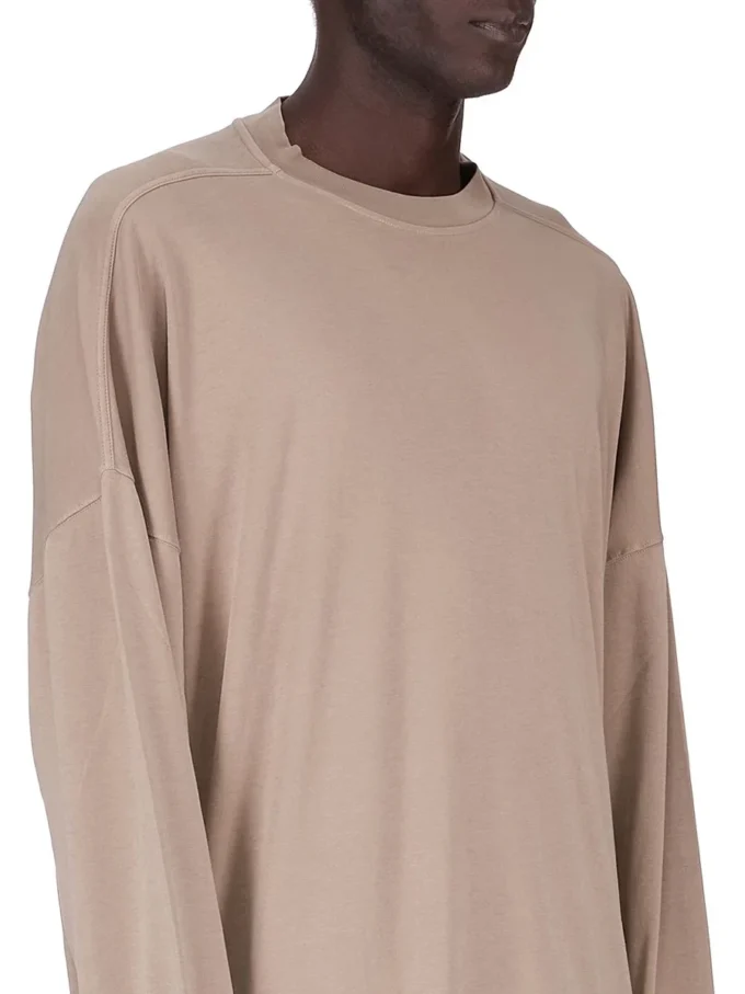 DRKSHDW FW25 CONCORDIANS TOMMY LS SWEAT IN JERSEY DOPPIO SPAZZOLATO DIRTY PEARL DU02E7292JDBP-88