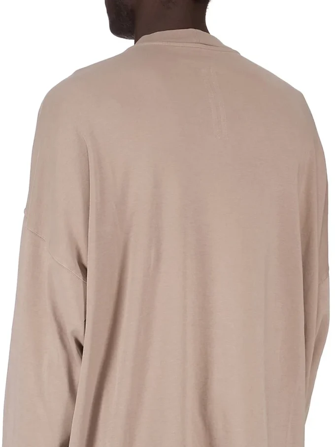 DRKSHDW FW25 CONCORDIANS TOMMY LS SWEAT IN JERSEY DOPPIO SPAZZOLATO DIRTY PEARL DU02E7292JDBP-88